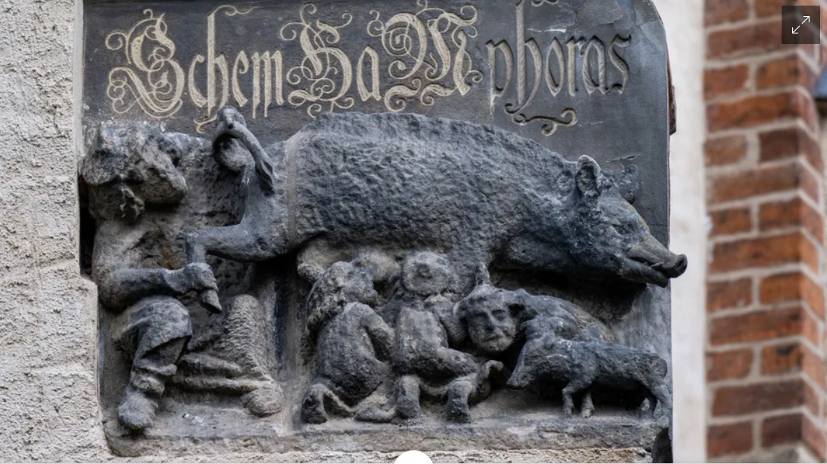 Betr. Die “Judensau” Schmäh Plastik von Wittenberg Jüdische
